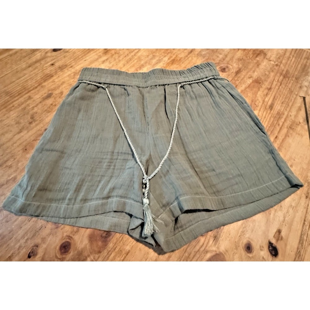 French Laundry Olive Green Women's Shorts 100% Cotton Sz M
